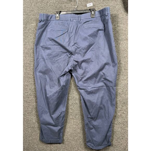 Lane Bryant Pants Womens Size 22 Navy Blue Straight Business Slacks - Picture 2 of 7